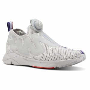 Buty Sportowe Damskie Reebok Pump Supreme Jacquard Tape Szare/Niebieskie/Białe PL 58TABGL